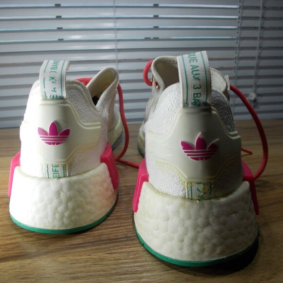 Adidas Women's NMD R1 Originals White Pink GZ4964 Size 7.5 - Picture 4 of 4